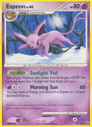 Espeon #18 · Majestic Dawn Pokémon card
