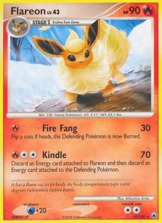Flareon #19 · Majestic Dawn Pokémon card