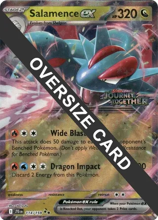 Salamence ex #114 · Jumbo cards Pokémon card