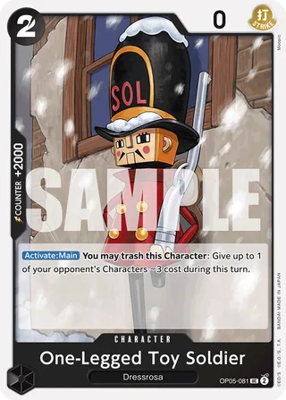 One-Legged Toy Soldier (Jolly Roger Foil) #OP05-081-jolly-roger-foil · Premium Booster -The Best- One Piece card