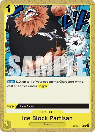 Ice Block Partisan #OP09-115 · Emperors in the New World One Piece card