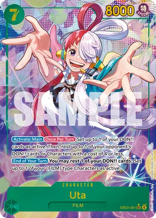 Uta (Alternate Art) #EB03-061-alternate-art · Extra Booster: One Piece Heroines Edition One Piece card