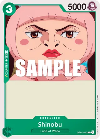 Shinobu #OP01-043 · Romance Dawn One Piece card