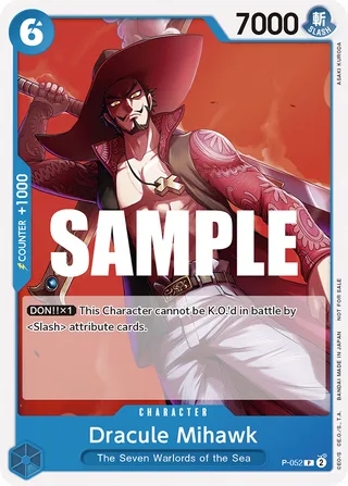 Dracule Mihawk (Sealed Battle Kit Vol. 1) #P-052-sealed-battle-kit-vol-1 · One Piece Promotion Cards One Piece card