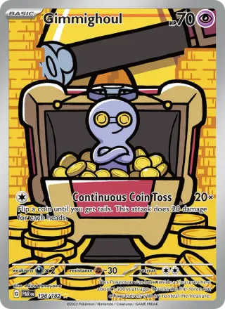 Gimmighoul #198 · Paradox Rift Pokémon card