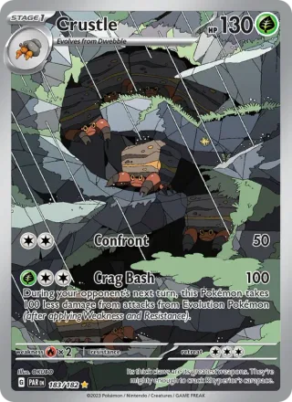 Crustle #183 · Paradox Rift Pokémon card