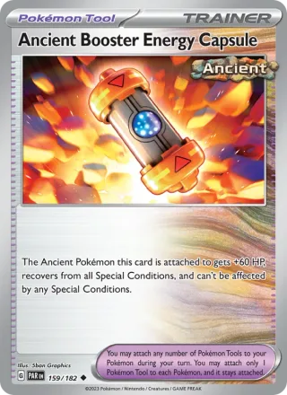 Ancient Booster Energy Capsule #159 · Paradox Rift Pokémon card