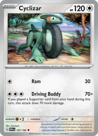 Cyclizar #157 · Paradox Rift Pokémon card