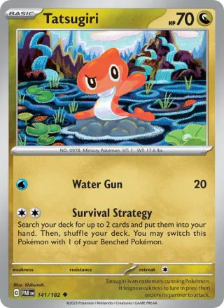 Tatsugiri #141 · Paradox Rift Pokémon card