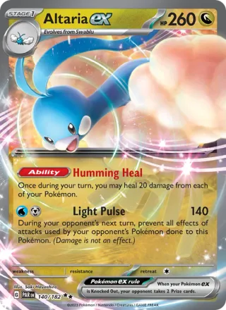 Altaria ex #140 · Paradox Rift Pokémon card