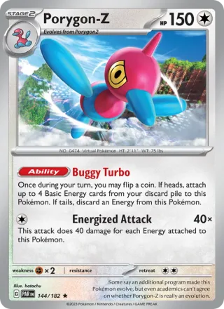Porygon-Z #144 · Paradox Rift Pokémon card