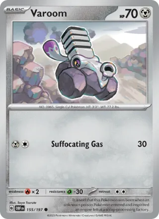 Varoom #155 · Obsidian Flames Pokémon card