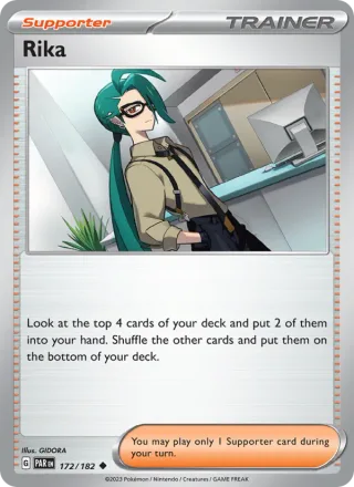 Rika #172 · Paradox Rift Pokémon card