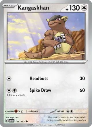 Kangaskhan #165 · Obsidian Flames Pokémon card