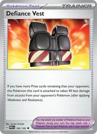 Defiance Vest #162 · Paradox Rift Pokémon card