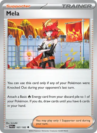 Mela #167 · Paradox Rift Pokémon card