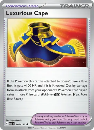 Luxurious Cape #166 · Paradox Rift Pokémon card
