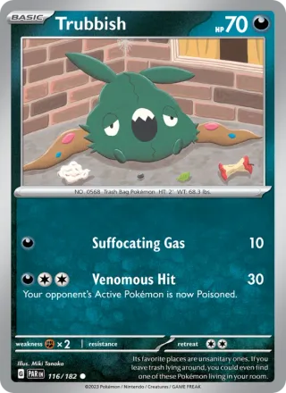 Trubbish #116 · Paradox Rift Pokémon card