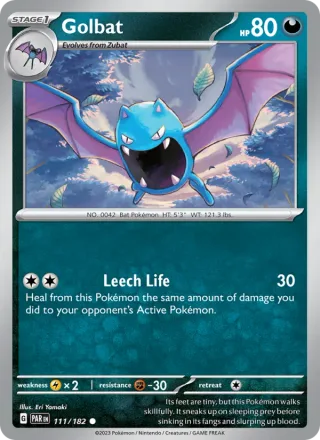 Golbat #111 · Paradox Rift Pokémon card