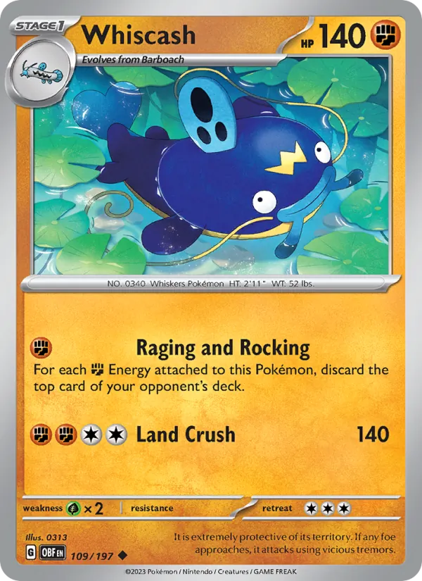 Whiscash full card art