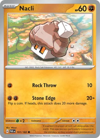 Nacli #101 · Paradox Rift Pokémon card