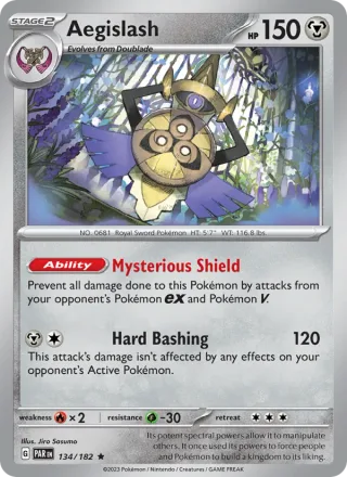 Aegislash #134 · Paradox Rift Pokémon card