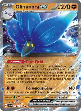 Glimmora ex #123 · Obsidian Flames Pokémon card