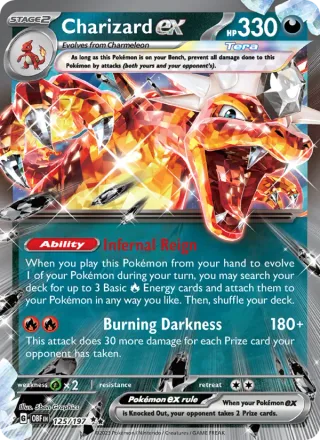 Charizard ex #125 · Obsidian Flames Pokémon card