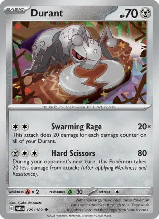 Durant #129 · Paradox Rift Pokémon card