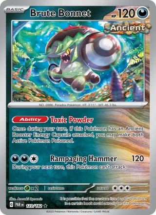 Brute Bonnet #123 · Paradox Rift Pokémon card