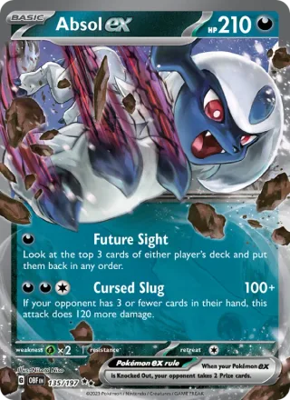 Absol ex #135 · Obsidian Flames Pokémon card