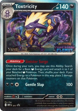 Toxtricity #017 · MEP Black Star Promos Pokémon card