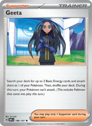 Geeta #188 · Obsidian Flames Pokémon card