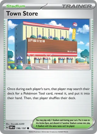 Town Store #196 · Obsidian Flames Pokémon card