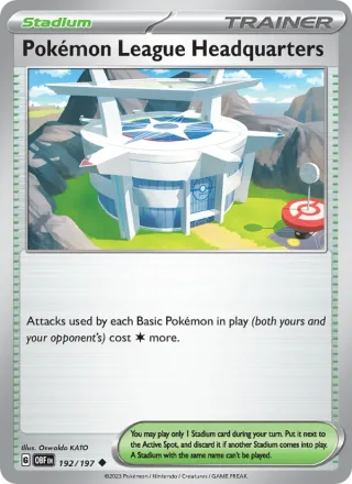 Pokémon League Headquarters #192 · Obsidian Flames Pokémon card
