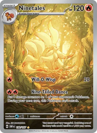 Ninetales #199 · Obsidian Flames Pokémon card