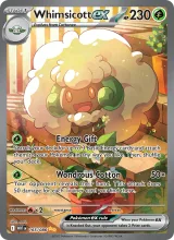 Whimsicott ex · White Flare Pokémon card
