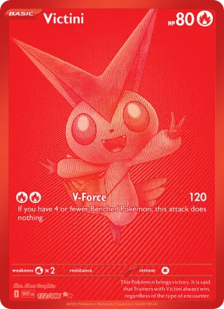 Victini #172 · White Flare Pokémon card
