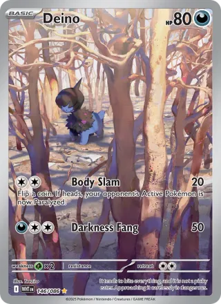 Deino #146 · White Flare Pokémon card