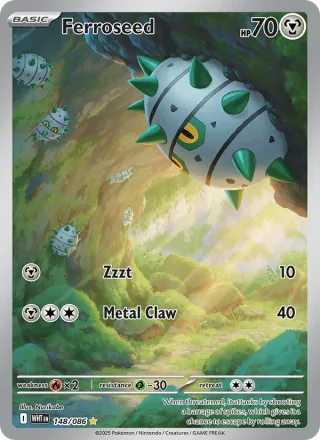 Ferroseed #148 · White Flare Pokémon card