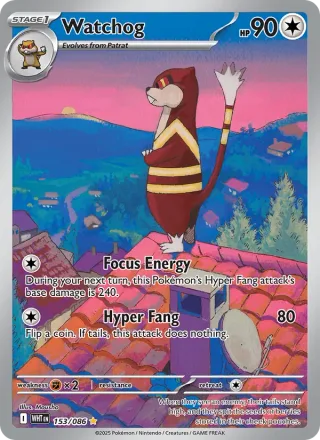 Watchog #153 · White Flare Pokémon card