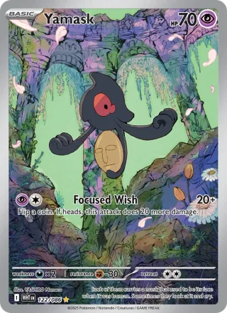 Yamask #122 · White Flare Pokémon card