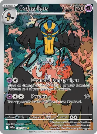 Cofagrigus #123 · White Flare Pokémon card
