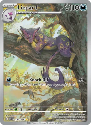 Liepard #137 · White Flare Pokémon card