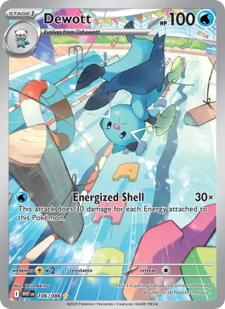 Dewott #106 · White Flare Pokémon card