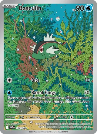 Basculin #108 · White Flare Pokémon card