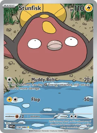 Stunfisk #118 · White Flare Pokémon card