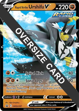 Rapid Strike Urshifu V - SWSH107 #SWSH107 · Jumbo cards Pokémon card