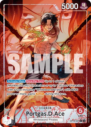 Portgas.D.Ace (Official Playmat - Flame-Flame Fruit Coliseum Edition) #OP16-001-official-playmat-flame-flame-fruit-coliseum-edition · One Piece Promotion Cards One Piece card