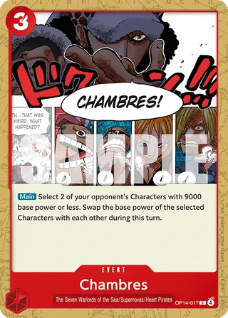 Chambres #OP14-017 · The Azure Sea's Seven One Piece card